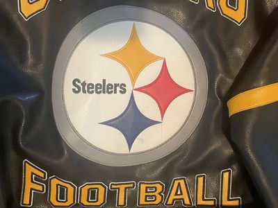 Pittsburgh Steelers leather bomber jacket