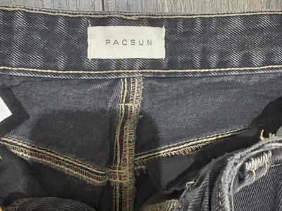 PacSun Casey Low Rise Baggy Jeans Acid Wash Black Size 23 S