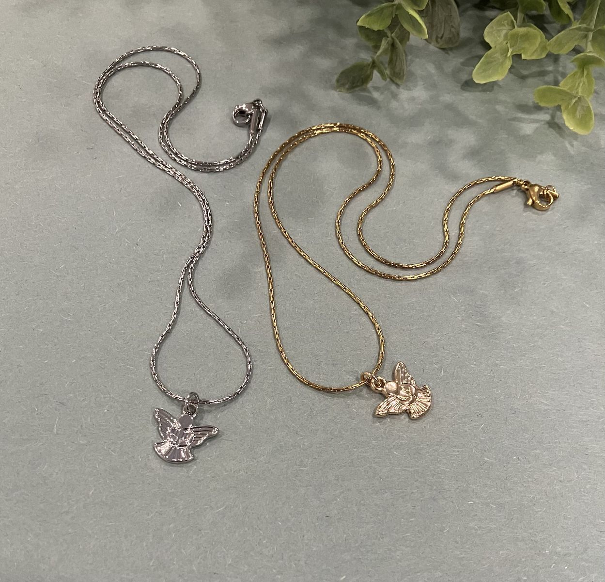 TWO Minimalist Angel Necklaces For The Price of One