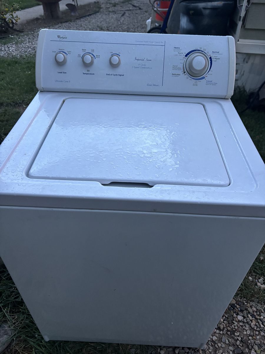 Whirlpool super capacity washer 