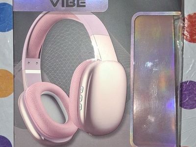 Gabba Goods Platinum Vibe Premium Wireless Headphones - Pink, Bluetooth, Built-in Mic