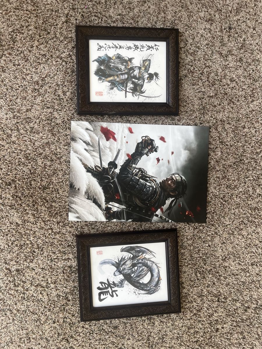 Displate Ghost of Tsushima Jin Sakai Samurai & Japanese artwork