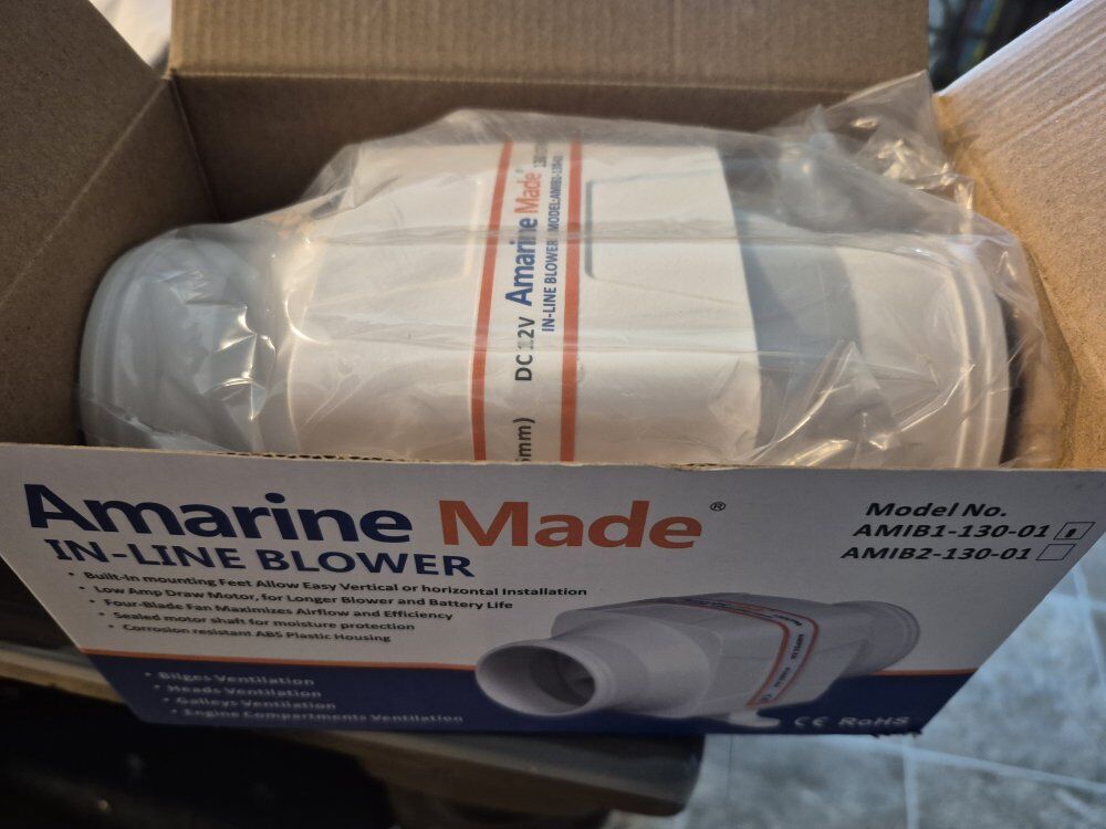 12 Volt Marine Grade Blower Fan 4 Inch