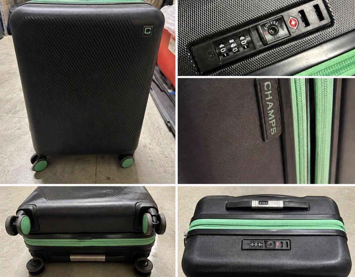 Hard -shell carry-on suitcase