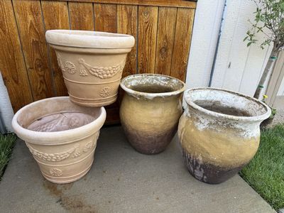 Large vintage styled garden planters $35 each