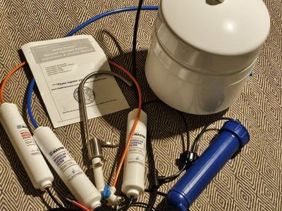 Home Master Reverse Osmosis System with Storage Tank and Filters and Faucet