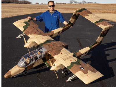 BRAND NEW OV-10 Bronco WITH Retract Landing Gear/Lights 108 Inch Wing Span!!!