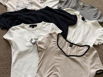 7 Shirts Crop Tops