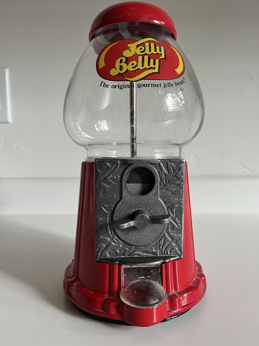 Jelly Belly Red Candy Gumball Machine Dispenser
