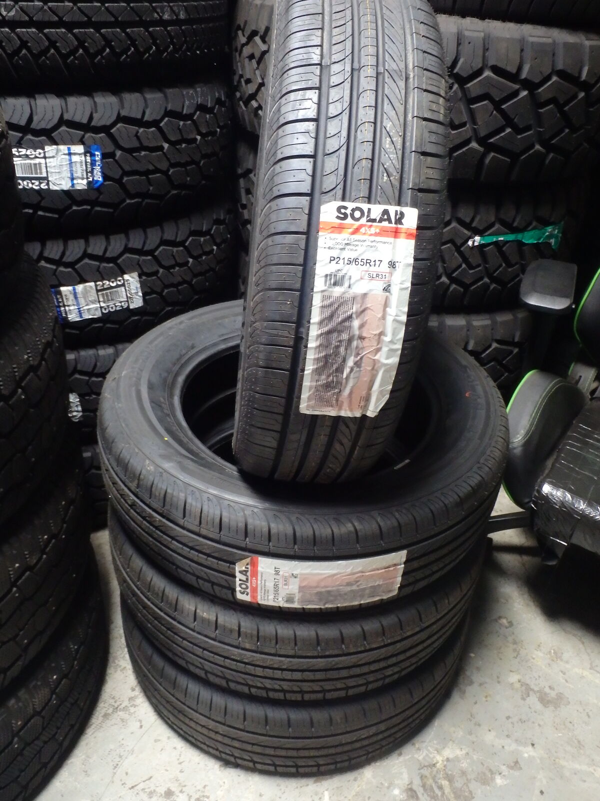 215/65R17 SOLAR 4XS SET OF NEW TIRES