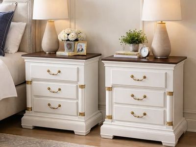 Matching Nightstands - Refinished, Solid, Beautiful