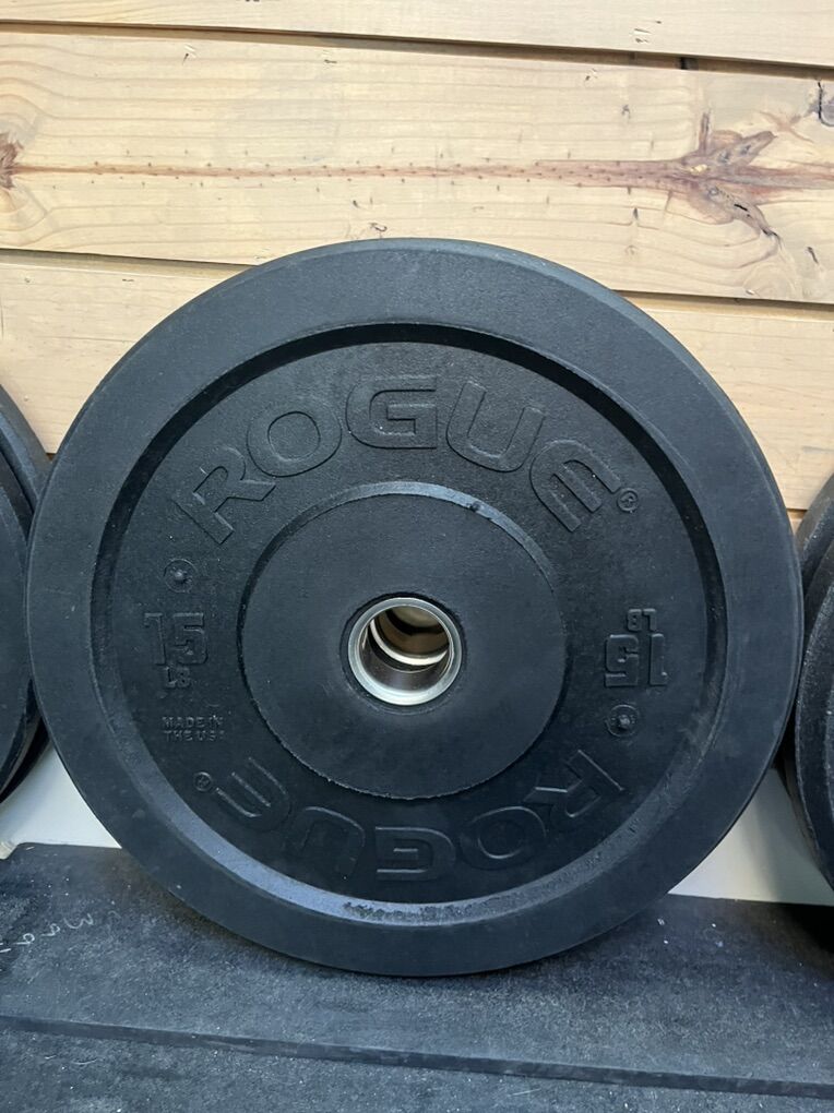 New Pair of Rogue Mil Spec 15 Pound Plates