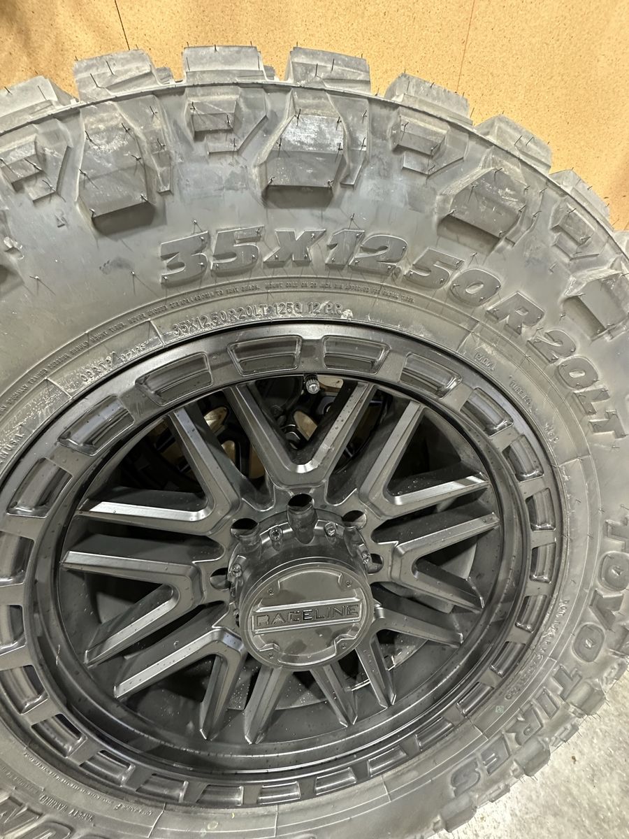 Race line Wheels and Toyo RT Pro tires for Ford Super Duty