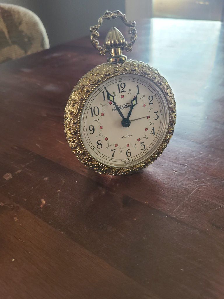 working vintage seth Thomas Germany alarm clock