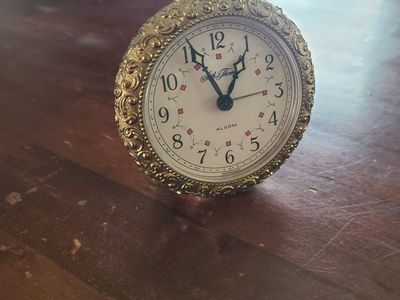working vintage seth Thomas Germany alarm clock