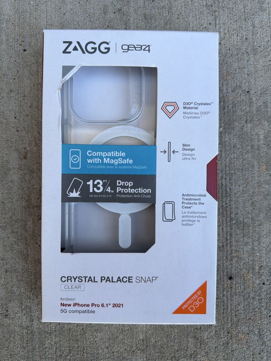 ZAGG Gear4 Crystal Palace Snap Case for iPhone 13 Pro 6.1" - Clear