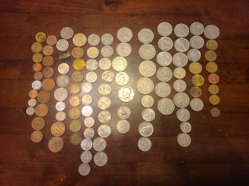 vintage lot of coins