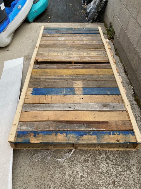 FREE - 2 Wood Pallets & 1 Plywood Board