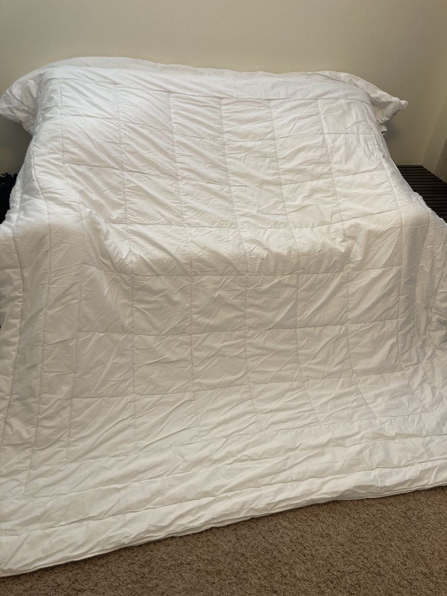 Charter Club Queen Comforter in block style, fiberfill