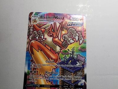 Blaziken Vmax 2021 mint condition sleeved.