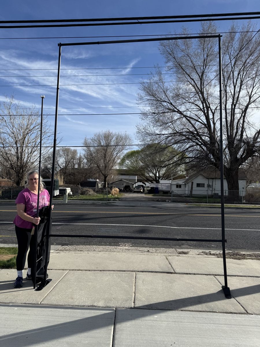 8 foot x 12 foot Adjustable Heavy Duty Banner Stand