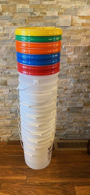 Food Storage Buckets with Lids