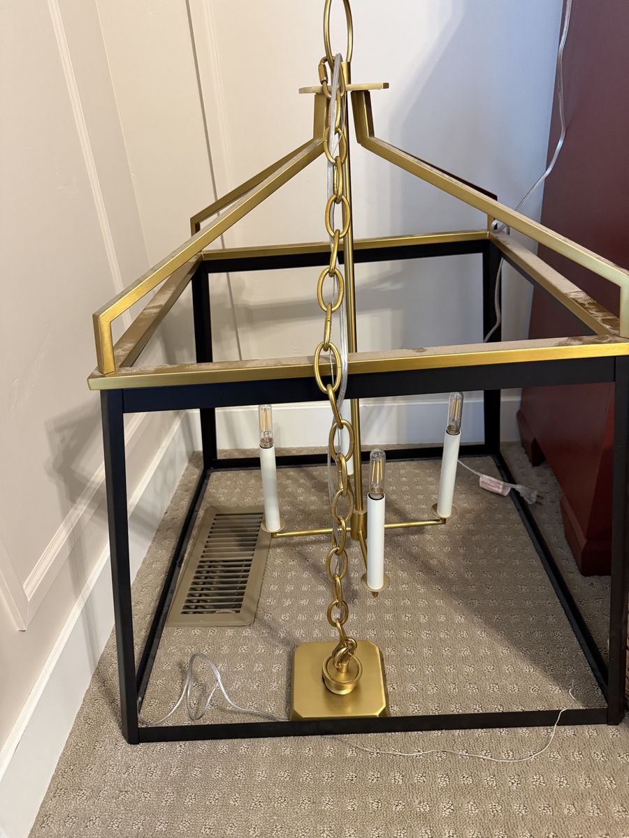 Metal Lantern chandelier