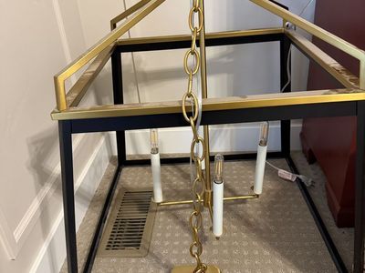 Metal Lantern chandelier