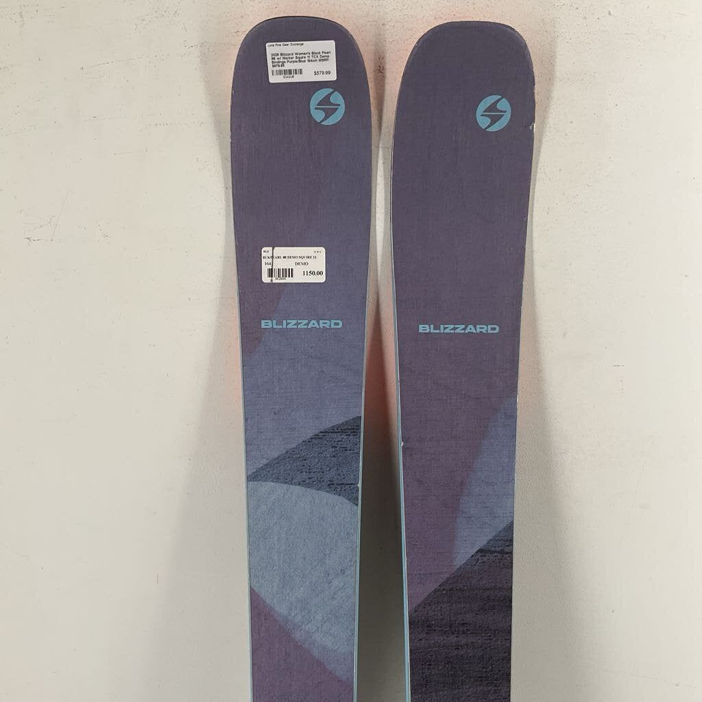 2026 Blizzard Women's Black Pearl 88 w/ Marker Squire 11 TCX Demo Bindings