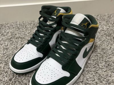 Air Jordan 1 Mid Sonics – Size 12.5
