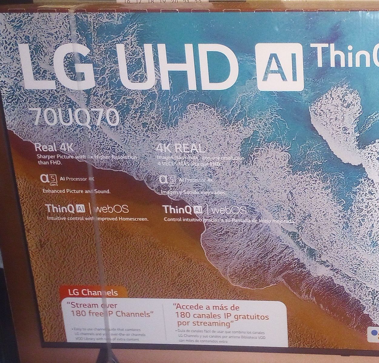 NEW 70" TV - $450