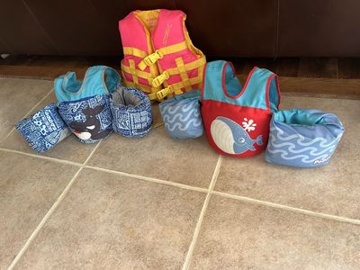 Kids/ toddler life jackets child sized $15 each