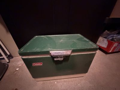 Vintage Green Coleman Cooler