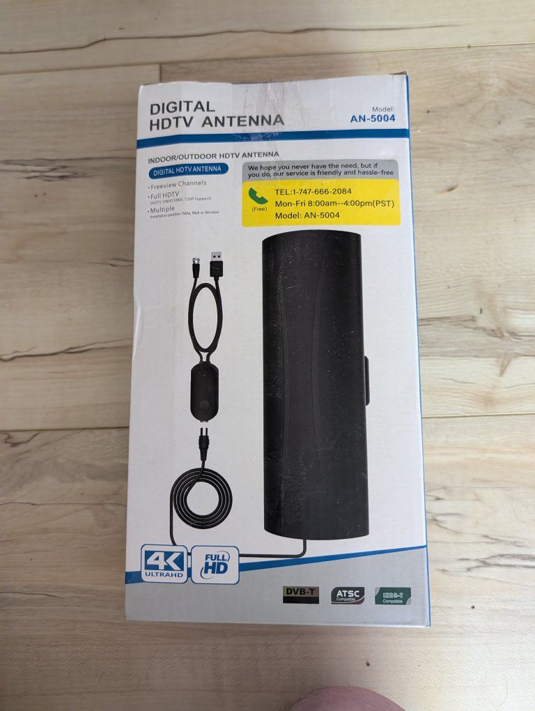Digital HDTV Antenna Model AN-5004 Indoor/Outdoor 4K Ultra HD