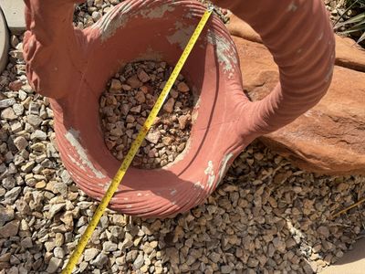 FREE - Terra Cotta Basket Decorative Planter