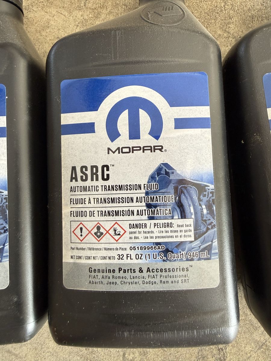 Mopar ASRC Automatic Transmission Fluid 32 FL OZ 3 Quarts