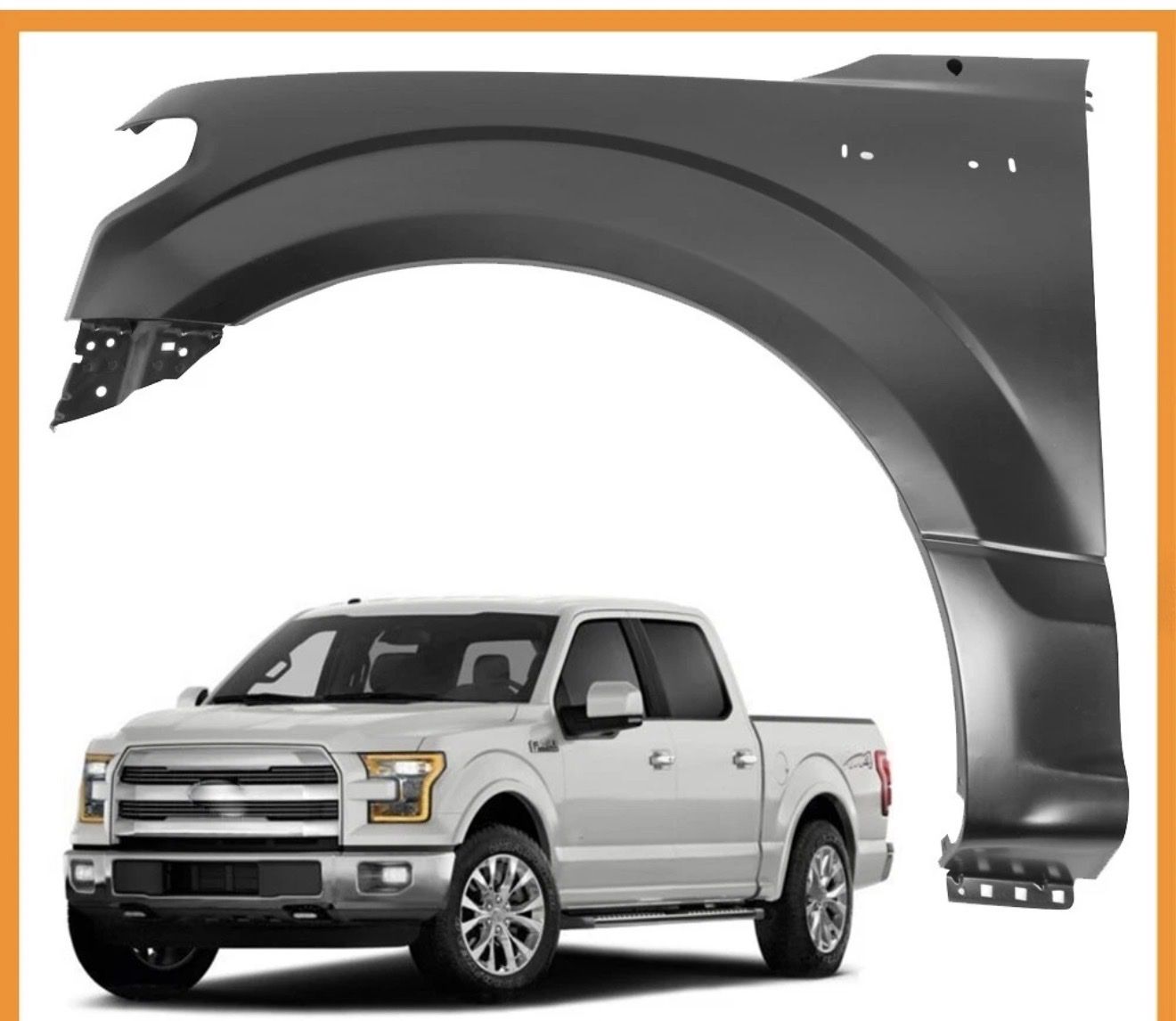 Fender For 2015-2020 Ford F-150 Front Driver LH Side Primed Steel JL3Z16006A