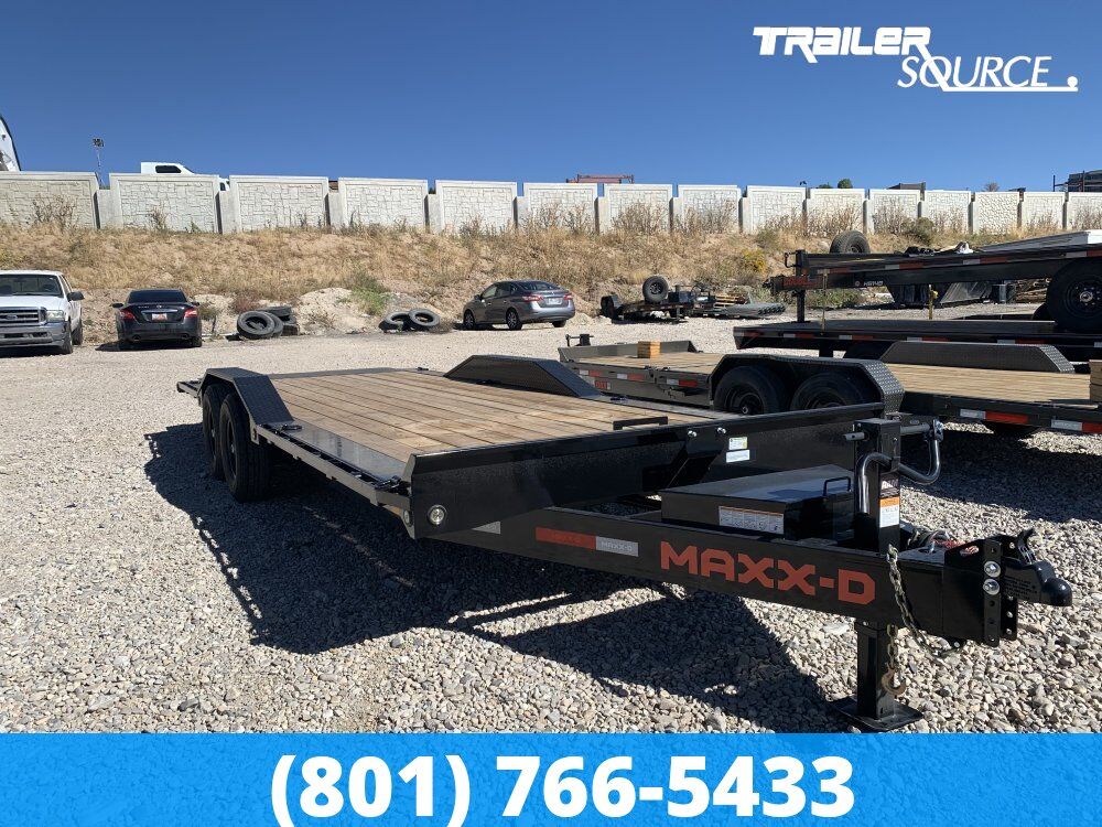 8.5x22 Maxx-D T6X Tilt Trailer - 14K GVWR Wide Body w/ Drive Over Fenders, Winch Plate