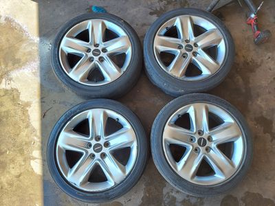 18x7.5 inch Fusion wheels 5x114.3 ET44 offset