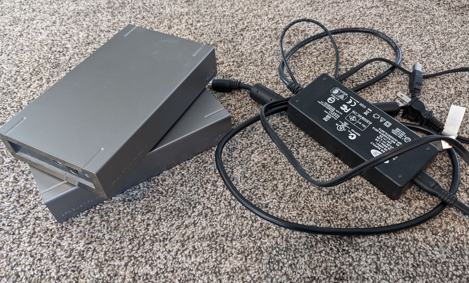 2 LaCie 500 GB External Hard Drives