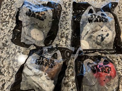 Star Wars McDonald's Happy Meal Toys 2021 - Chewbacca, First Order Stormtrooper, Sith Trooper - 4 New Toys