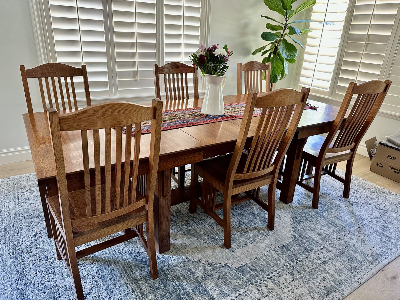 Mission-Style Dining Table & Chairs