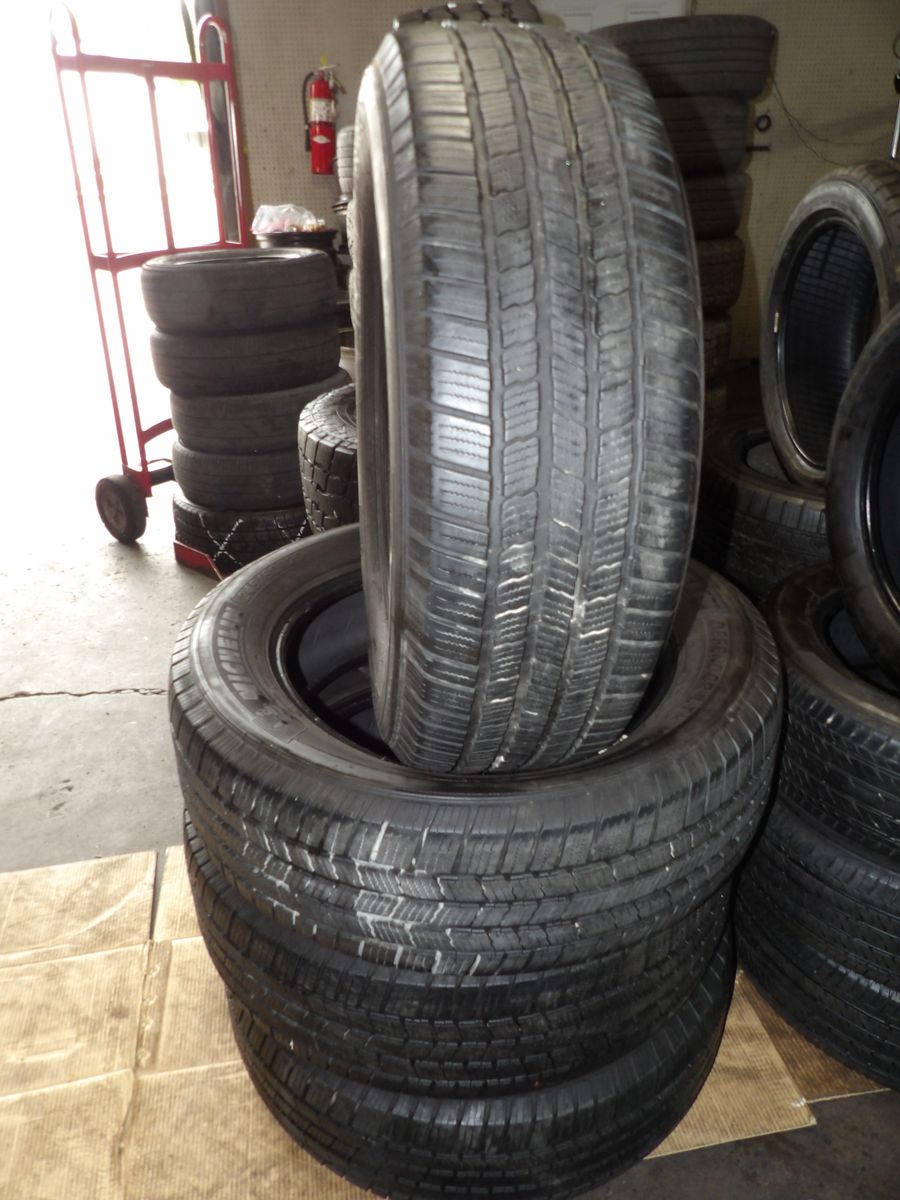 245/60R20 MICHELIN DEFENDER LTX M/S SET OF USED TIRES