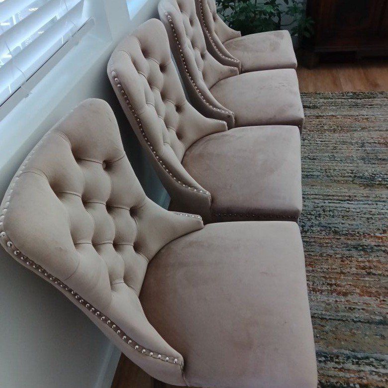 Velvet Dining Chairs Tufted Dining Room Chairs