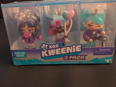 Moose Toys XOX Kweenie Fearless Kweens 3 Pack Mini Figures NIB
