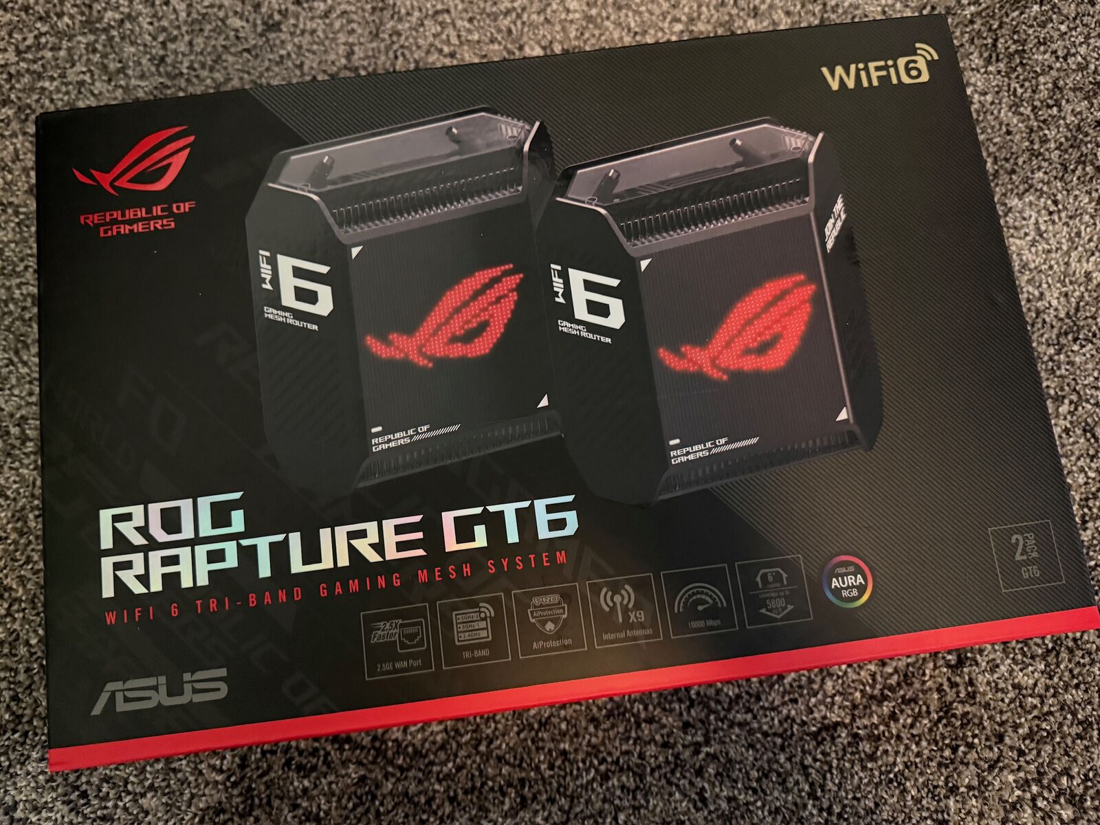 ASUS ROG GT6 AX10000 Wifi6 Mesh System
