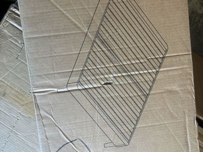 Ashley Furniture Queen Bed Foundation Slat Frame with Legs - Grey (M11X032)