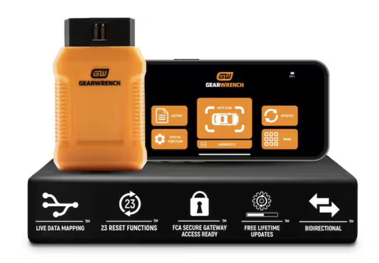 GEARWRENCH OBD2 Professional Bi-Directional Bluetooth Diagnostic Tester with GWSMART App and Free Lifetime Software Updates