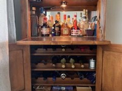 Ethan Allen all wood Bar Cabinet