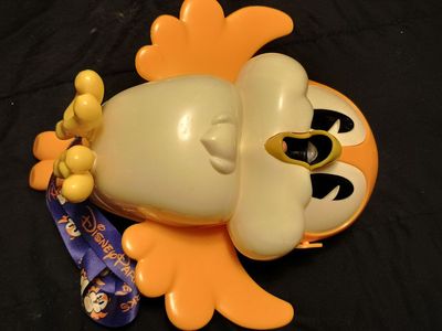 Disney Parks Chuuby Bird Popcorn Bucket & Lanyard Mickey's Runaway Railroad